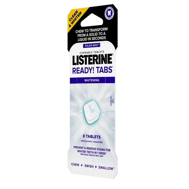 Listerine Ready! Whitening Tablets - 8ct