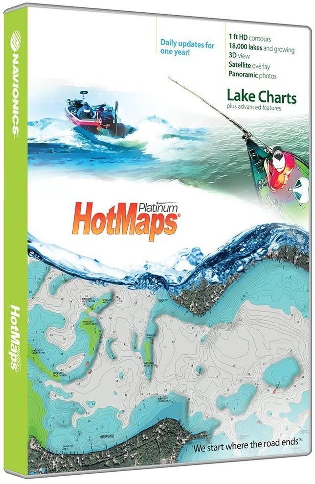 Navionics Hotmaps Platinum East Lake Fishing Maps ( Pack of 2 )