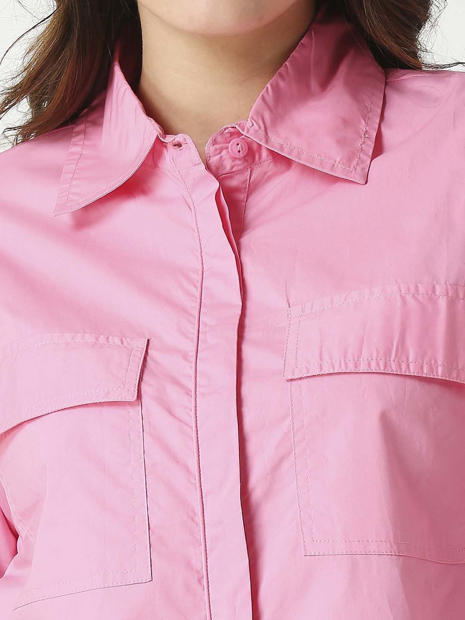 Remanika Pink Cotton Shirt