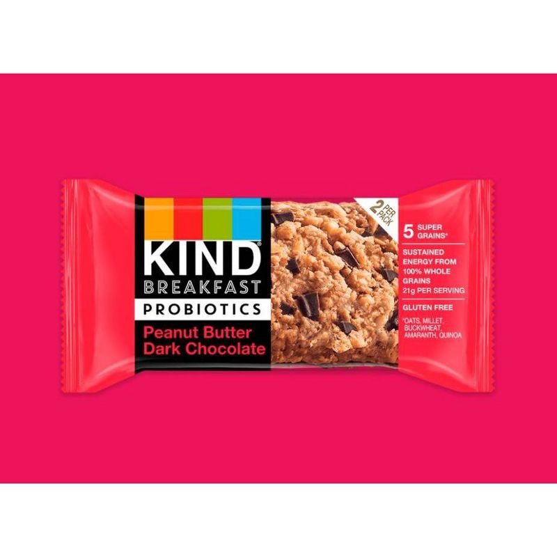 KIND Breakfast Probiotics Peanut Butter Dark Chocolate Bars - 7.1oz/8ct