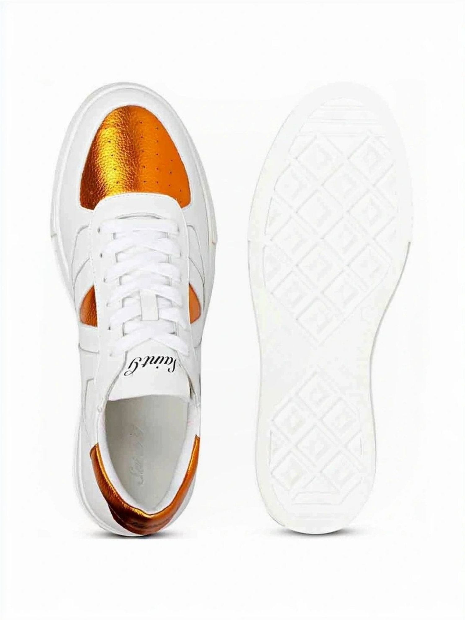 Saint G Men's Arlo Orange Casual Sneakers