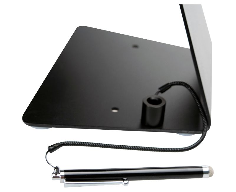 CTA Digital Desktop Anti-Theft Stand Ipad Black Case Rotates 360 Degrees - Black