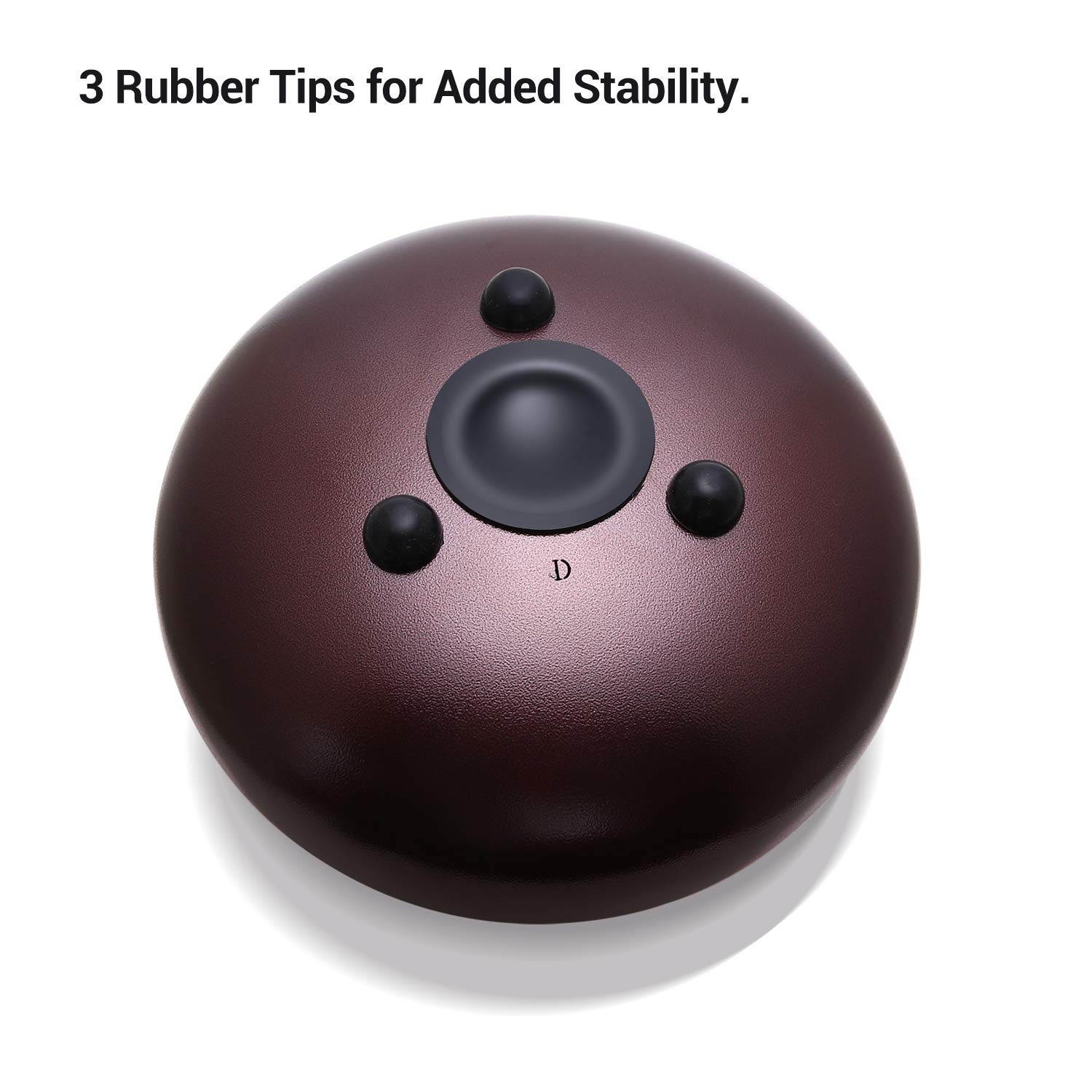 Ohuhu Steel Tongue Drum 10 Inch 11 Notes D Major for Kids and Adults with Rubber Mallets, Finger Picks and Padded Travel Bag