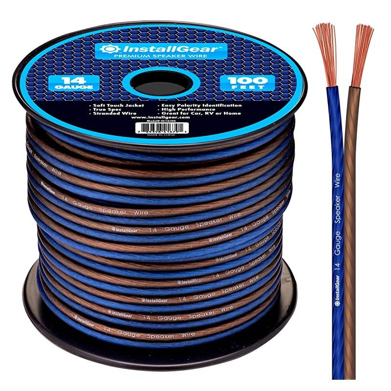 14 Gauge AWG 100ft Speaker Wire True Spec and Soft Touch Cable