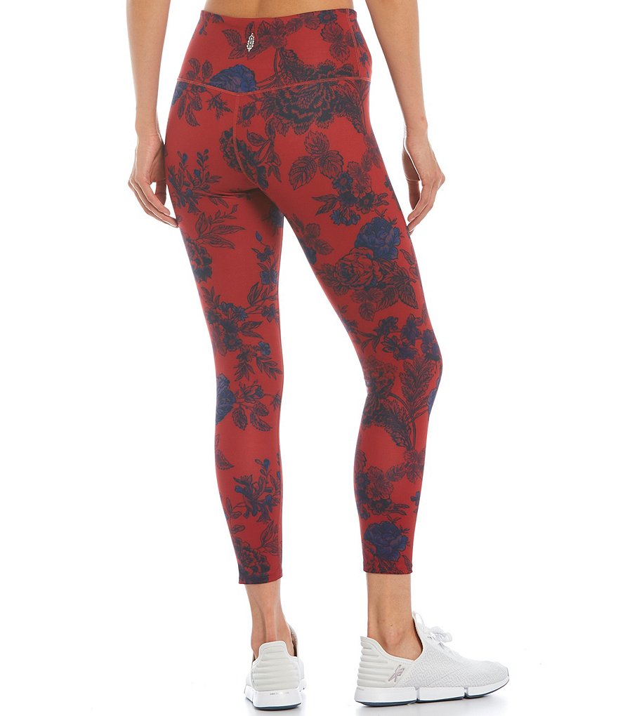 Free People FP Movement Lose Control Floral Printed Pull-On Leggings
