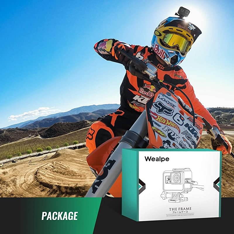 Frame Mount Case Housing Compatible with GoPro Hero 7 BlackSilverWhite Hero 6 Hero 5 Hero 2018 Cameras with Lens Cap