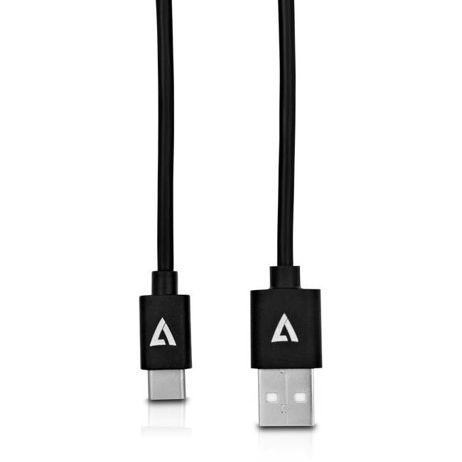 V7-CABLES V7U2AC-2M-BLK-1E 6.6FT BLK USB2 A TO USB-C CABLE