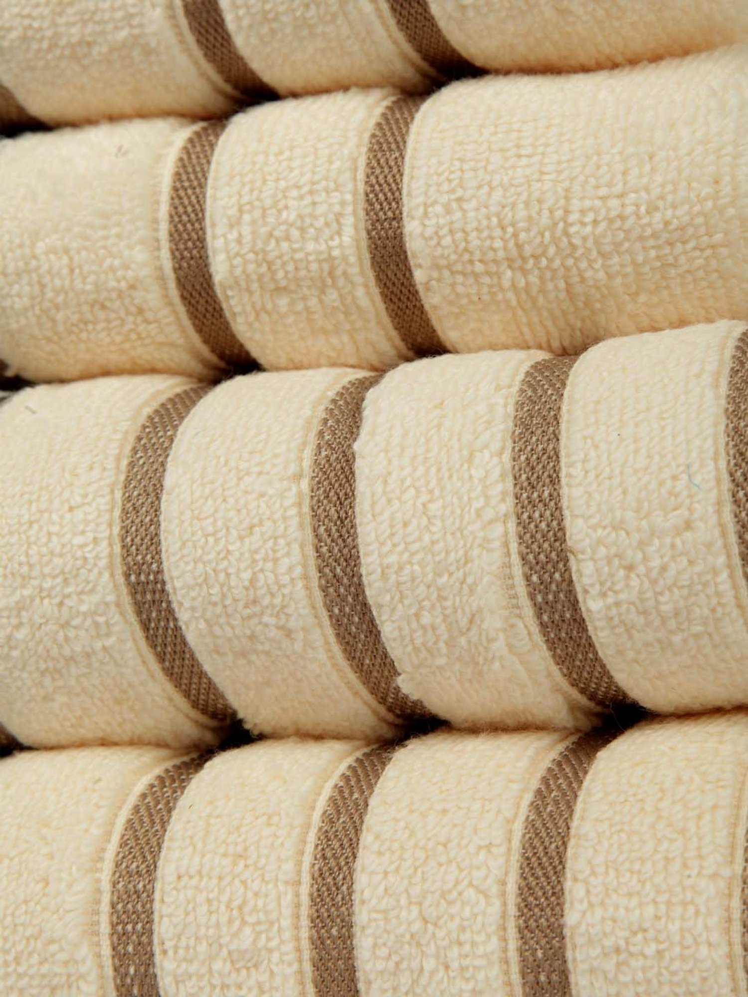 Mark Home 100% Cotton 500 GSM Zero Twist Simply Soft Ivory Towel Set