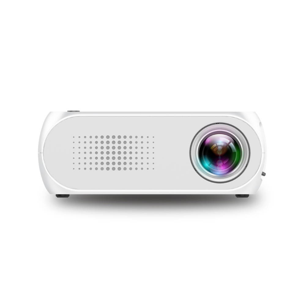 Aibecy YG320 Mini Portable LED Projector 1080P Supported 600 Lumens Multimedia Home Theater Video Projector Player with USB/TF/HD/AV/Audio Out Interface Remote Control