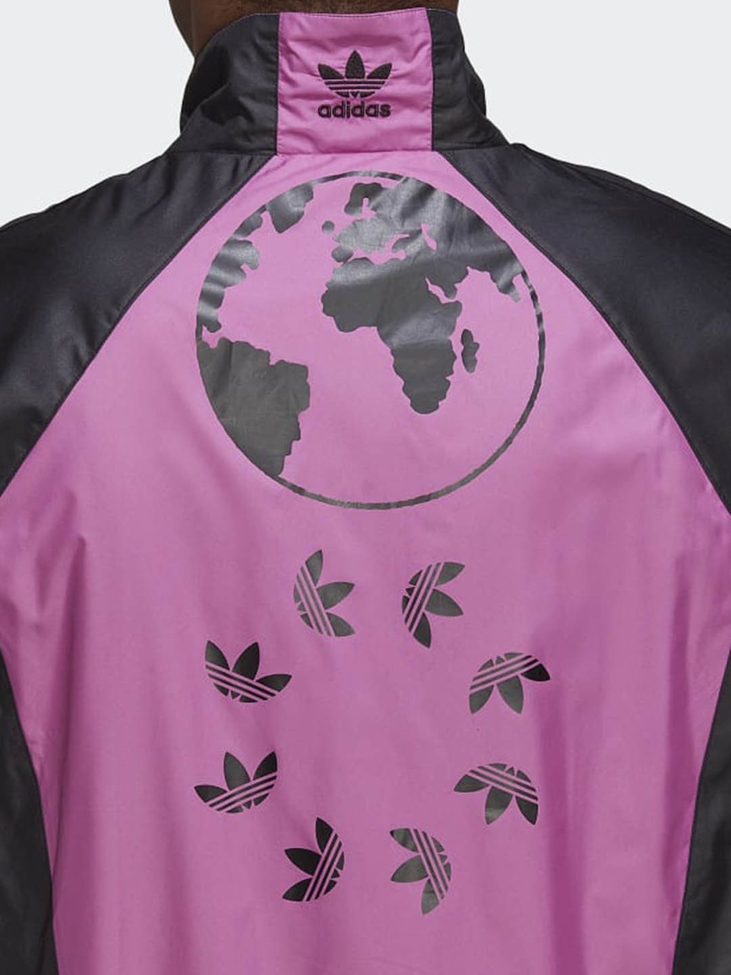 Adidas Originals Multicolored Loose Fit Colour Block Sports Jacket