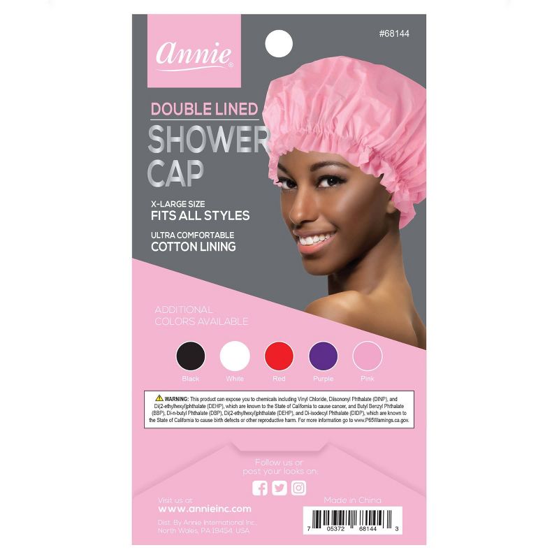 Annie Deluxe Double Lined Shower Cap