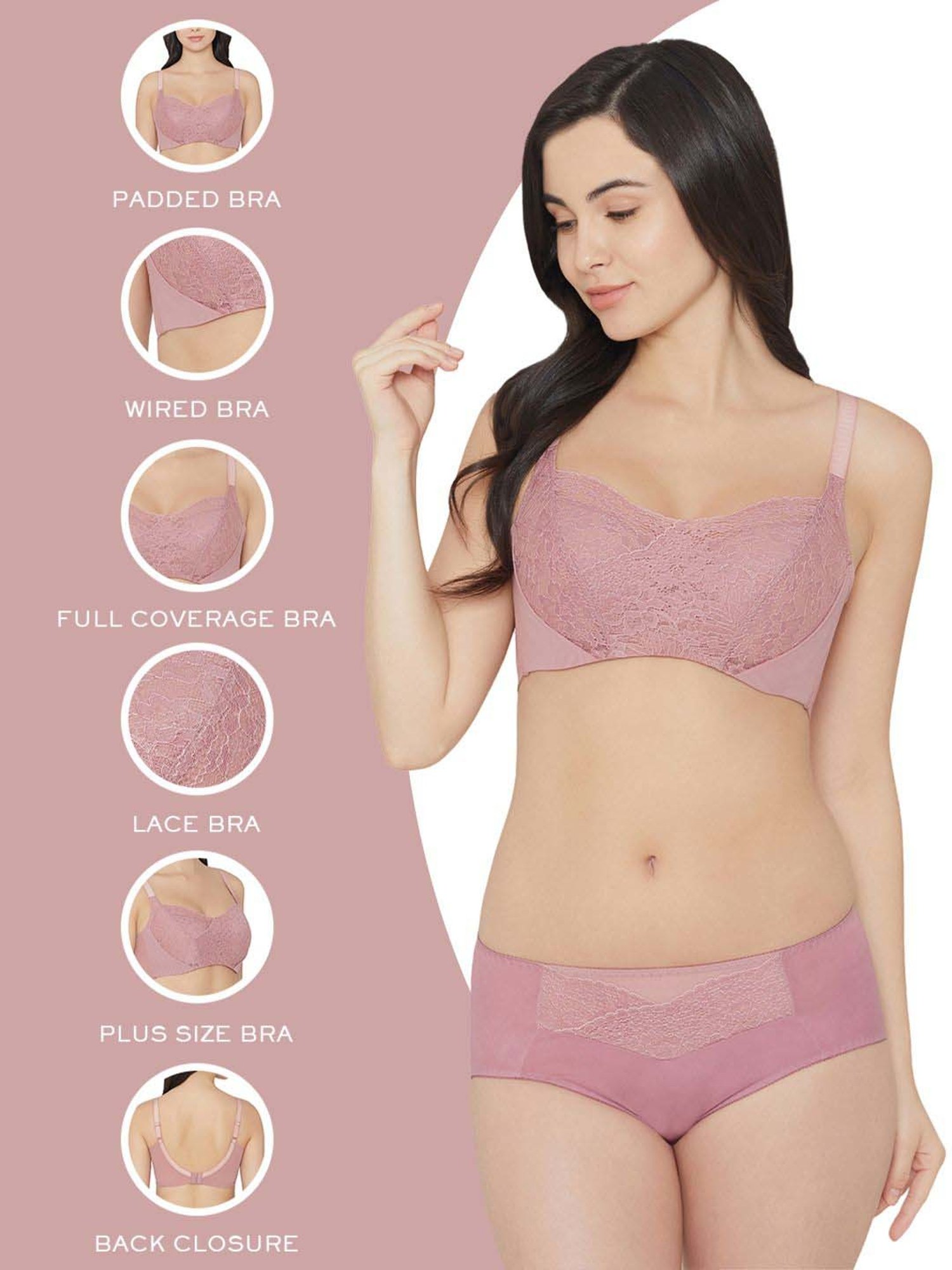Wacoal Pink Lace Work Everyday Bra
