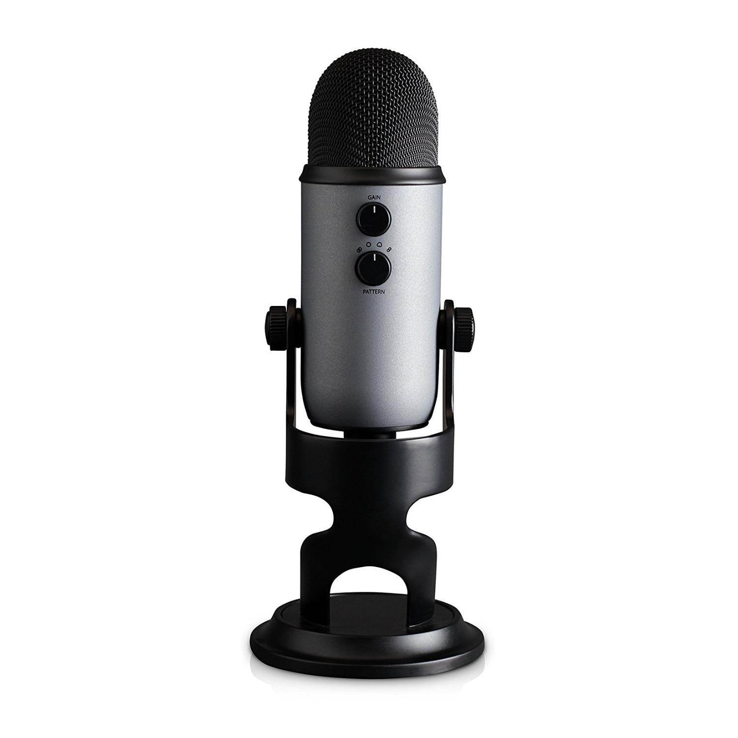 Blue Microphones Yeti Slate USB Mic with Knox Gear USB Hub and Knox Pop Filter