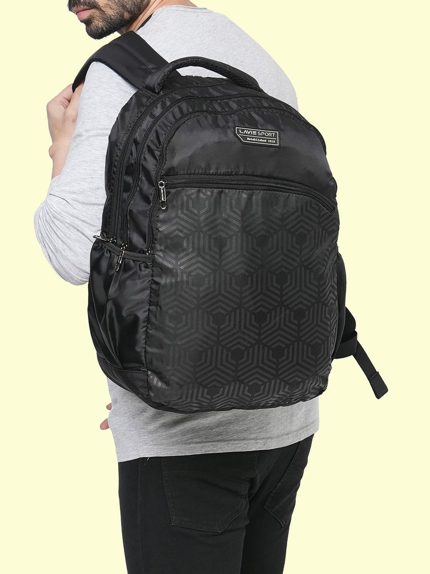 Lavie Sport Atlantis Black Medium Laptop Backpack
