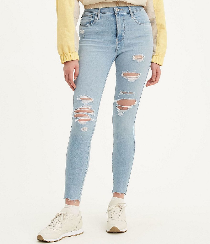 Levi's&reg; 720 High Rise Distressed Extreme Stretch Skinny Jeans