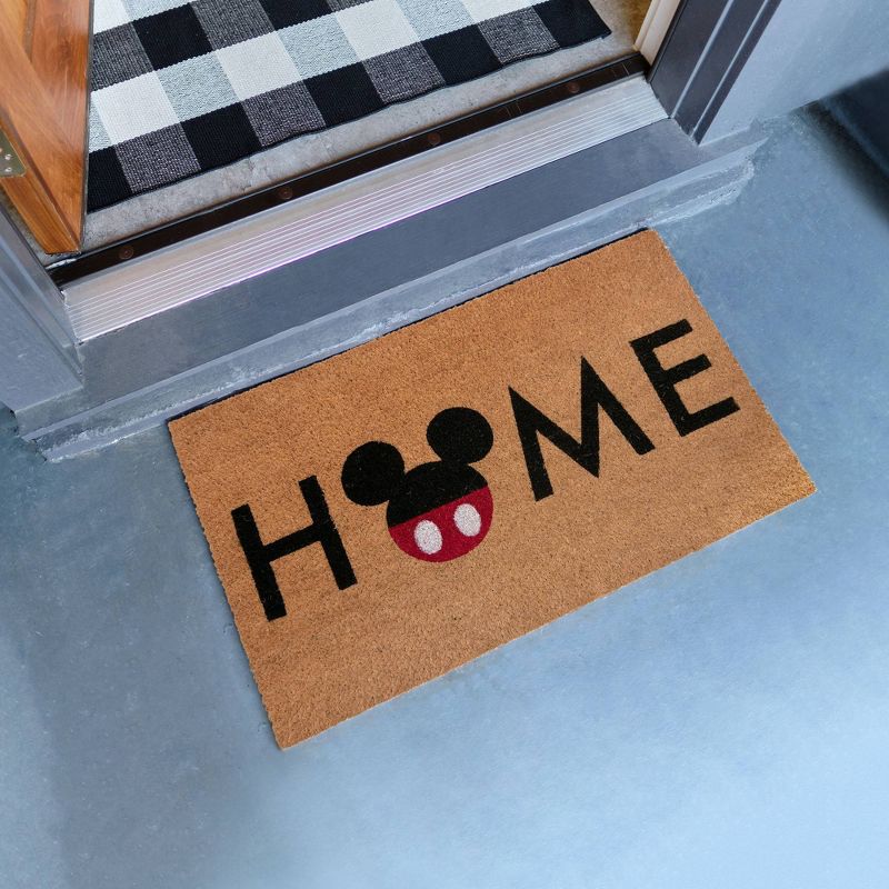 Mickey Mouse 2pk Home Hello Coir Door Mats