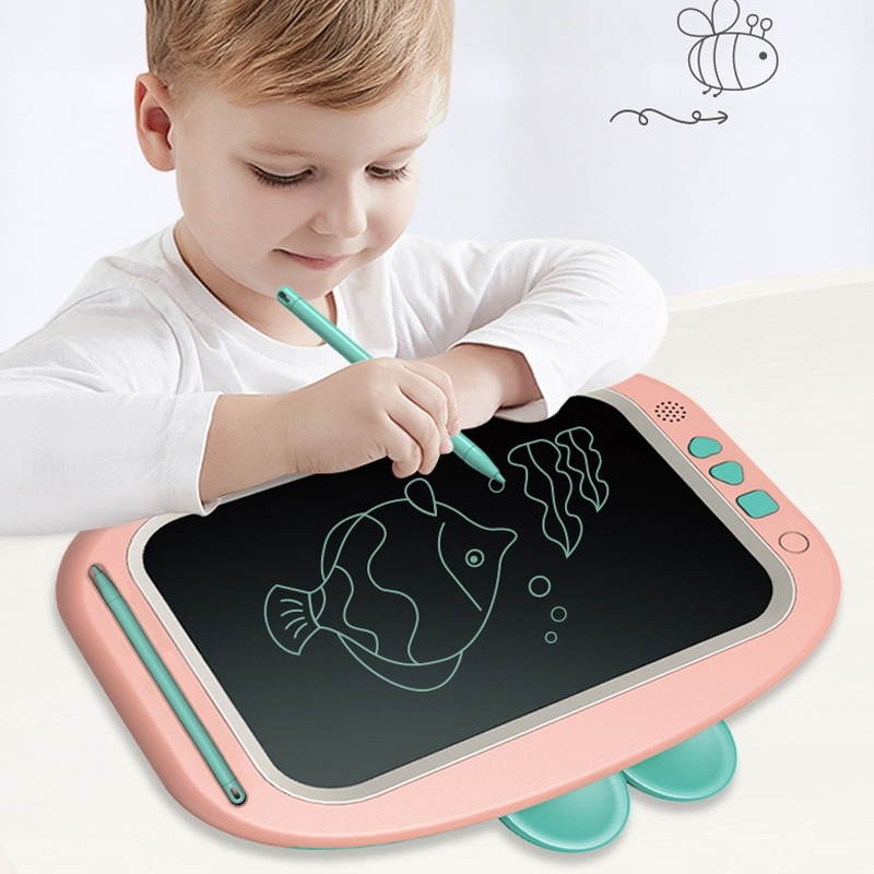 X6 Puzzle Early Education Children Toy Multifunctional Handwritten Blackboard Cartoon Electronic Drawing Board, Colour: Blue