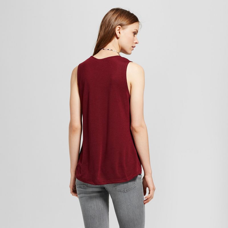 Women's Just Slayin' Graphic Tank Top Burgundy M - Modern Lux (Juniors')