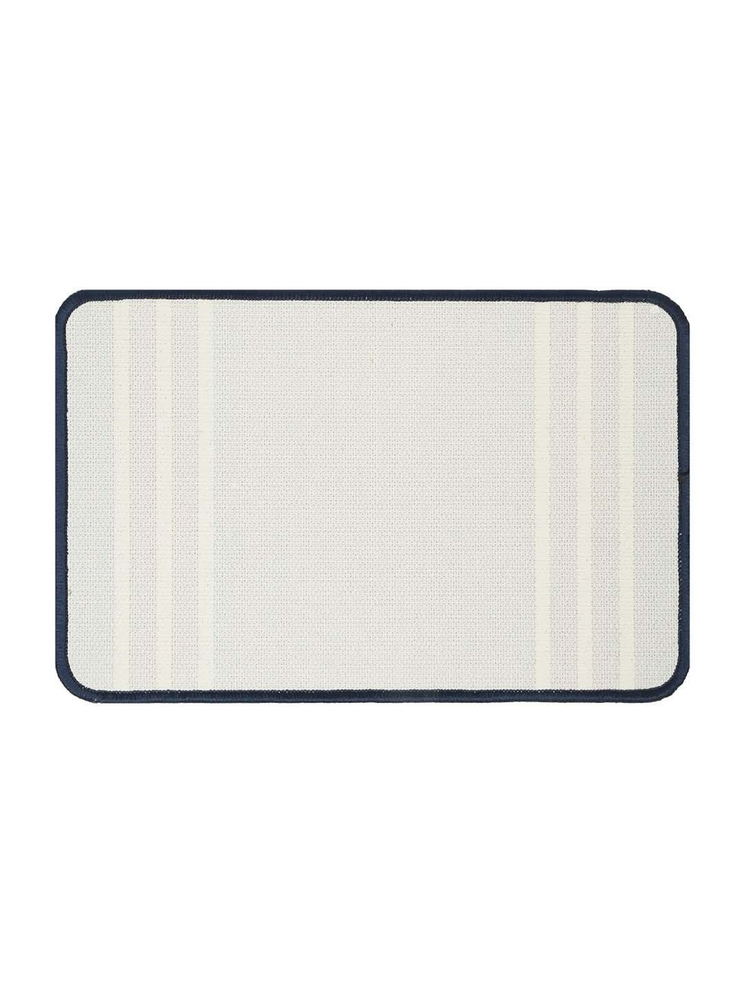 Hosta Homes Navy & Red Cotton Water Absorbent Anti Skid Multipurpose Mat