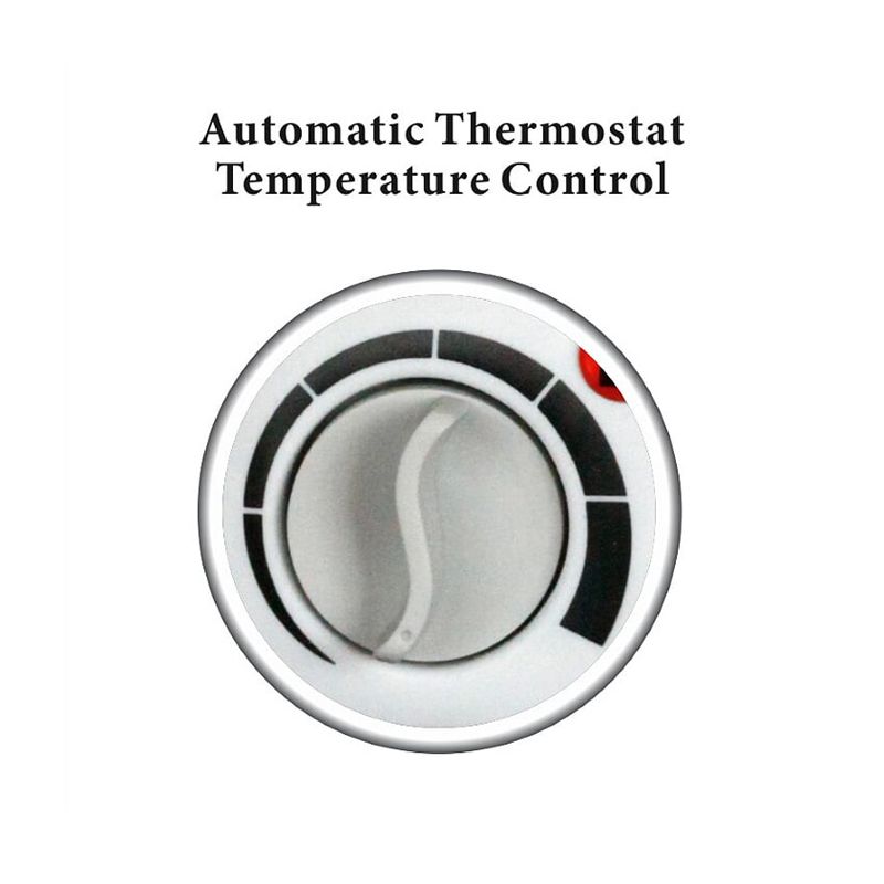 Optimus H-1322 Portable Room 2 Speed Fan Personal Space Heater with Automatic Temperature Control for Indoor Home Space Heating