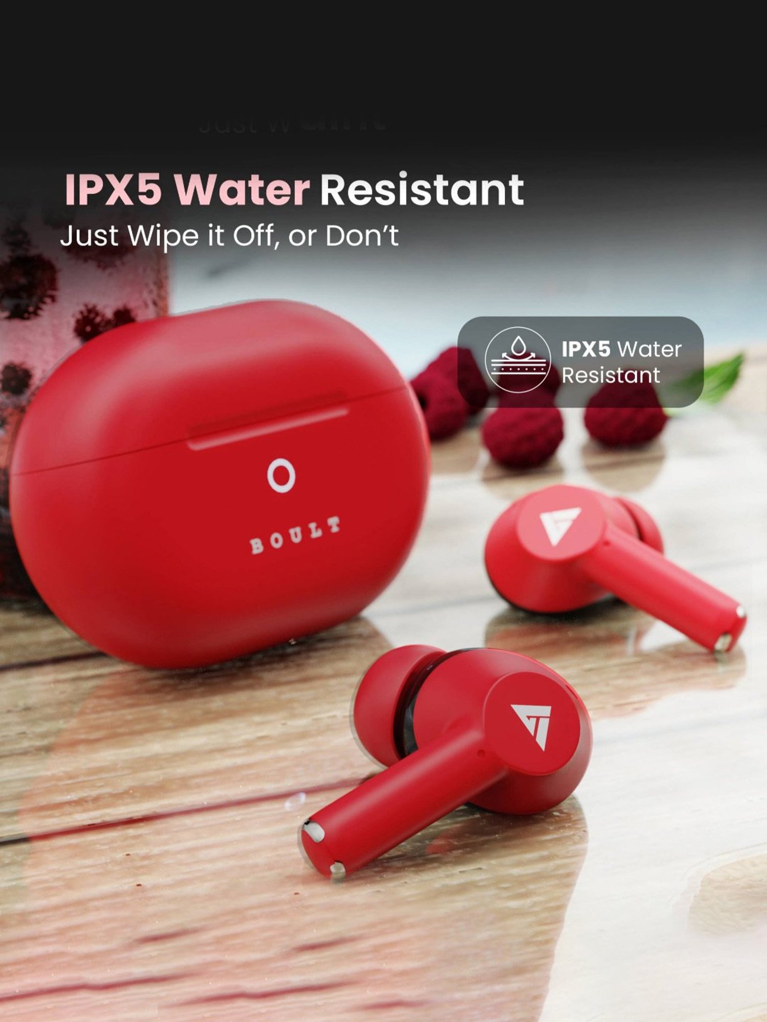 Boat Airdopes Sonik BT Earbuds with 60Hrs Playback & ENx Technology (Thunder Black, True Wireless)