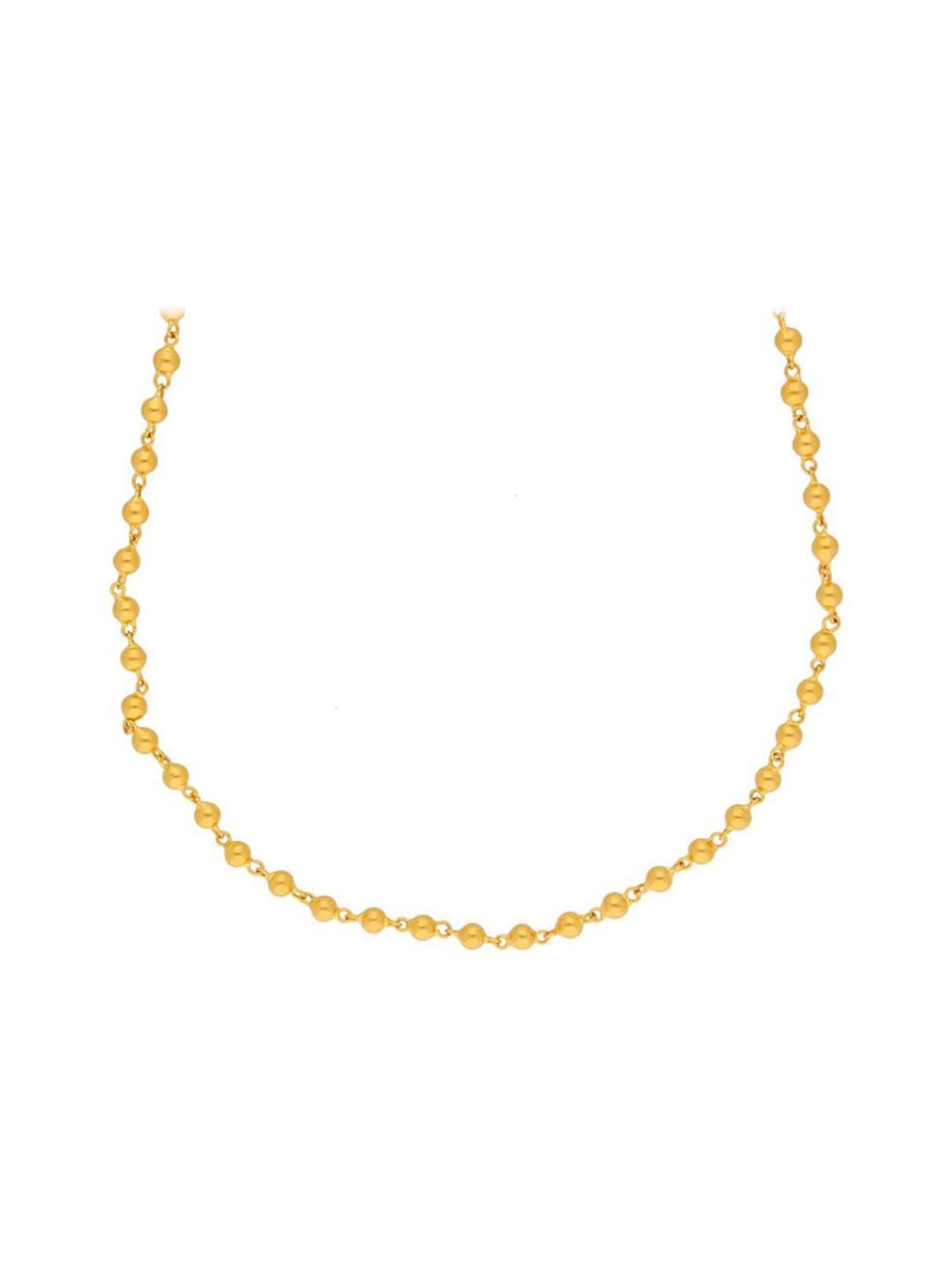Sri Jagdamba Pearls 22k Gold Chain for Women