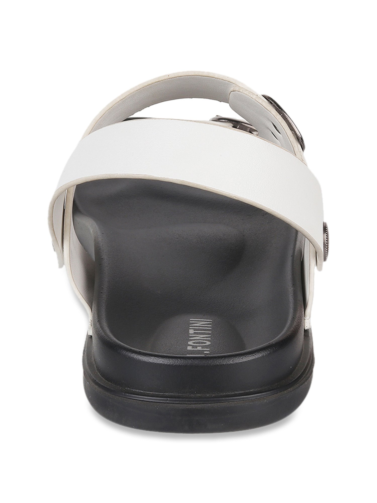 J. Fontini by Mochi Men's White Sling Back Sandals