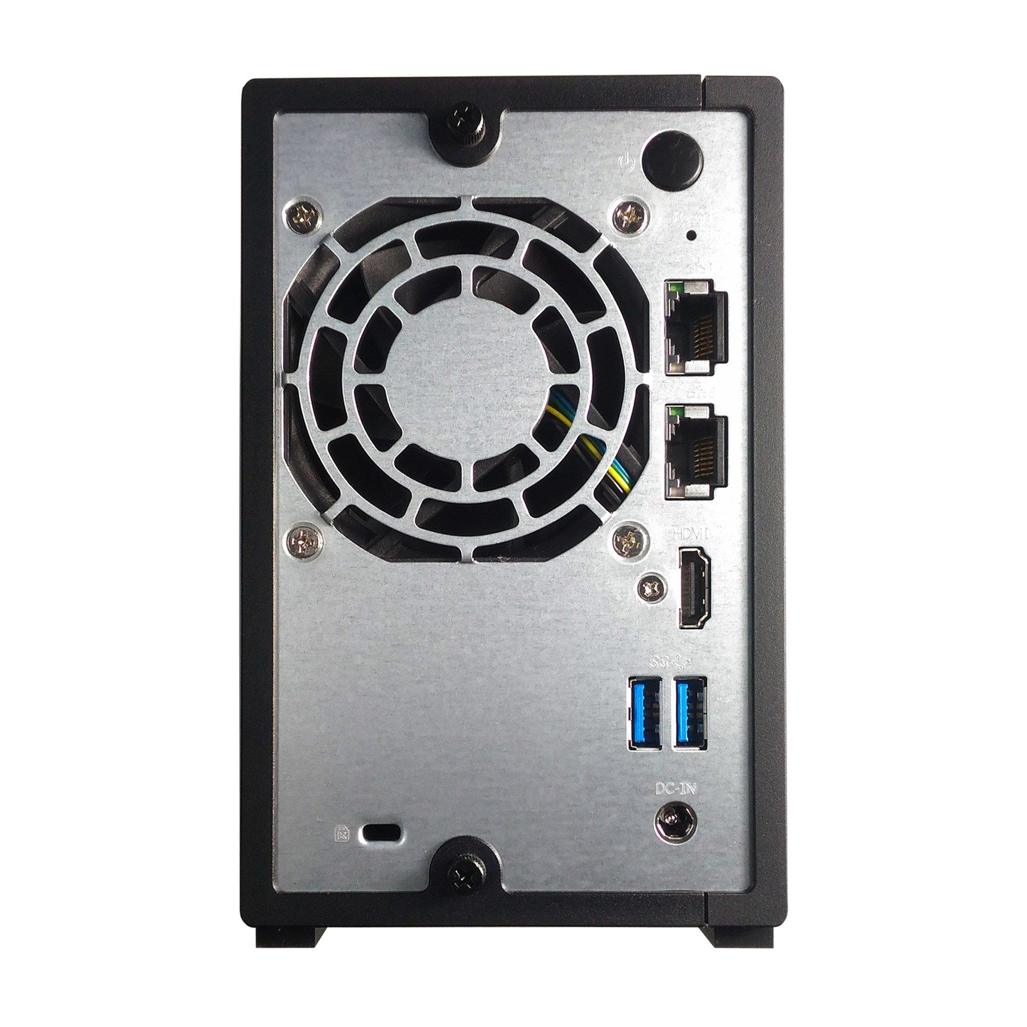 Asustor AS3102T v2 | Network Attached Storage + Free exFAT License | 1.6GHz Dual-Core, 2GB RAM | Personal Private Cloud | Home Media Server (2 Bay Diskless NAS)