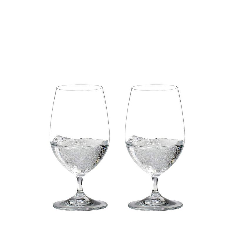 Riedel 6416/21 Vinum Dishwasher Safe Short Stemmed Crystal Gourmet Water Beverage All Purpose Drinking Glass, 13 Ounces (2 pack)