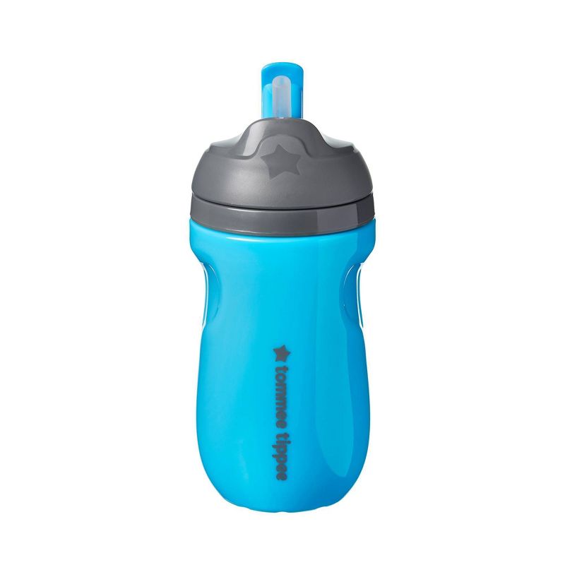 Tommee Tippee 2pk Insulated Straw Toddler Cup - Blue/Orange - 9oz