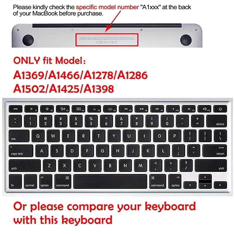 Silicone Keyboard Cover with Pattern for MacBook Pro 1315 17 Inch withWithout Retina Display Magic Keyboard and MacBook Air 13 Inch A1466A1369 Bohemian Style