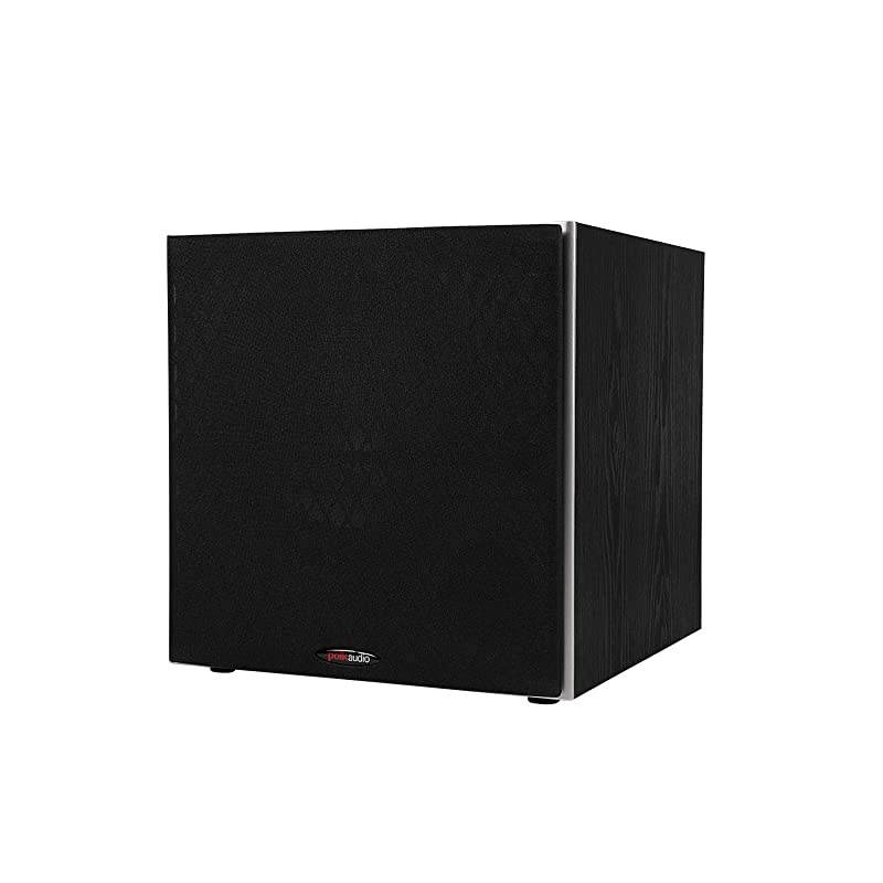 Atrium 4 Outdoor Speakers with Powerful Bass (Pair, Black) | All-Weather Durability & Audio PSW10 10" Powered Subwoofer - Featuring High Current Amp and Low-Pass Filter | Up to 100 Watts