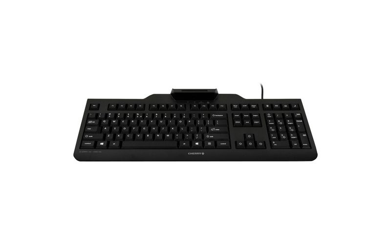 CHERRY KC 1000 SC Security Keyboard - Cable Connectivity - USB Interface - 104 Key - English (US) - Black