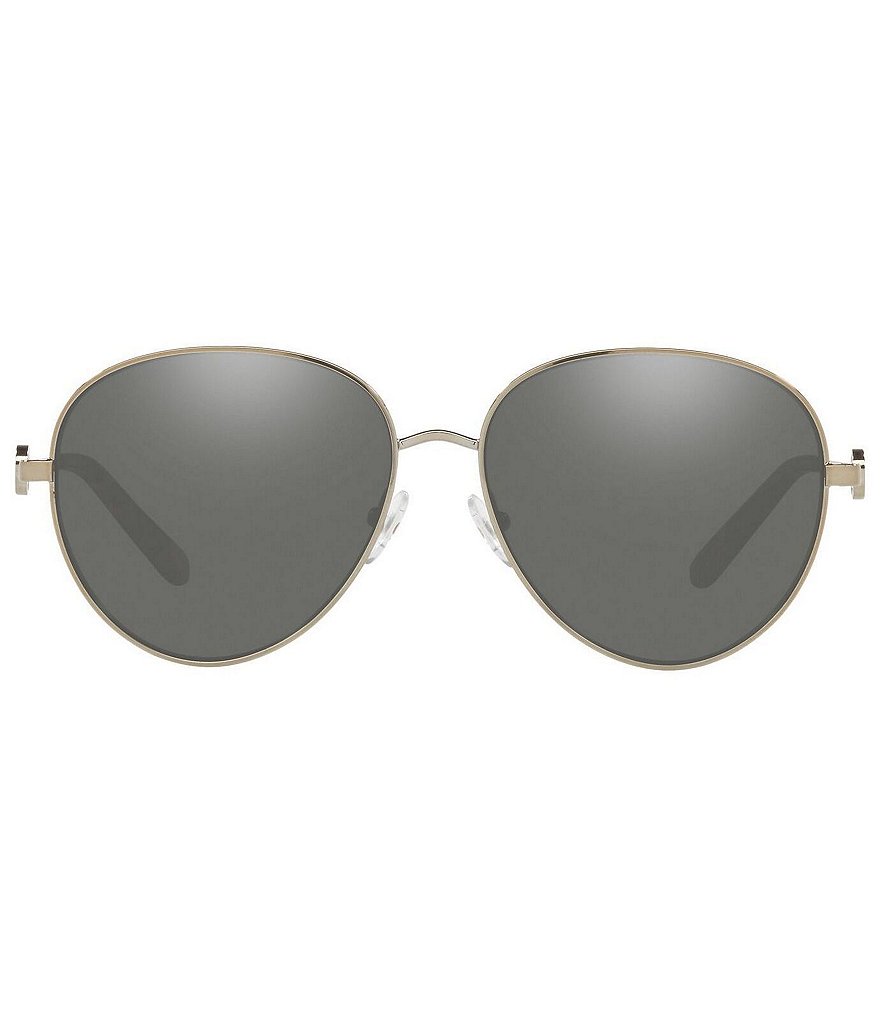 Tory Burch Women's Ty6082 Mirrored 56mm Sunglasses
