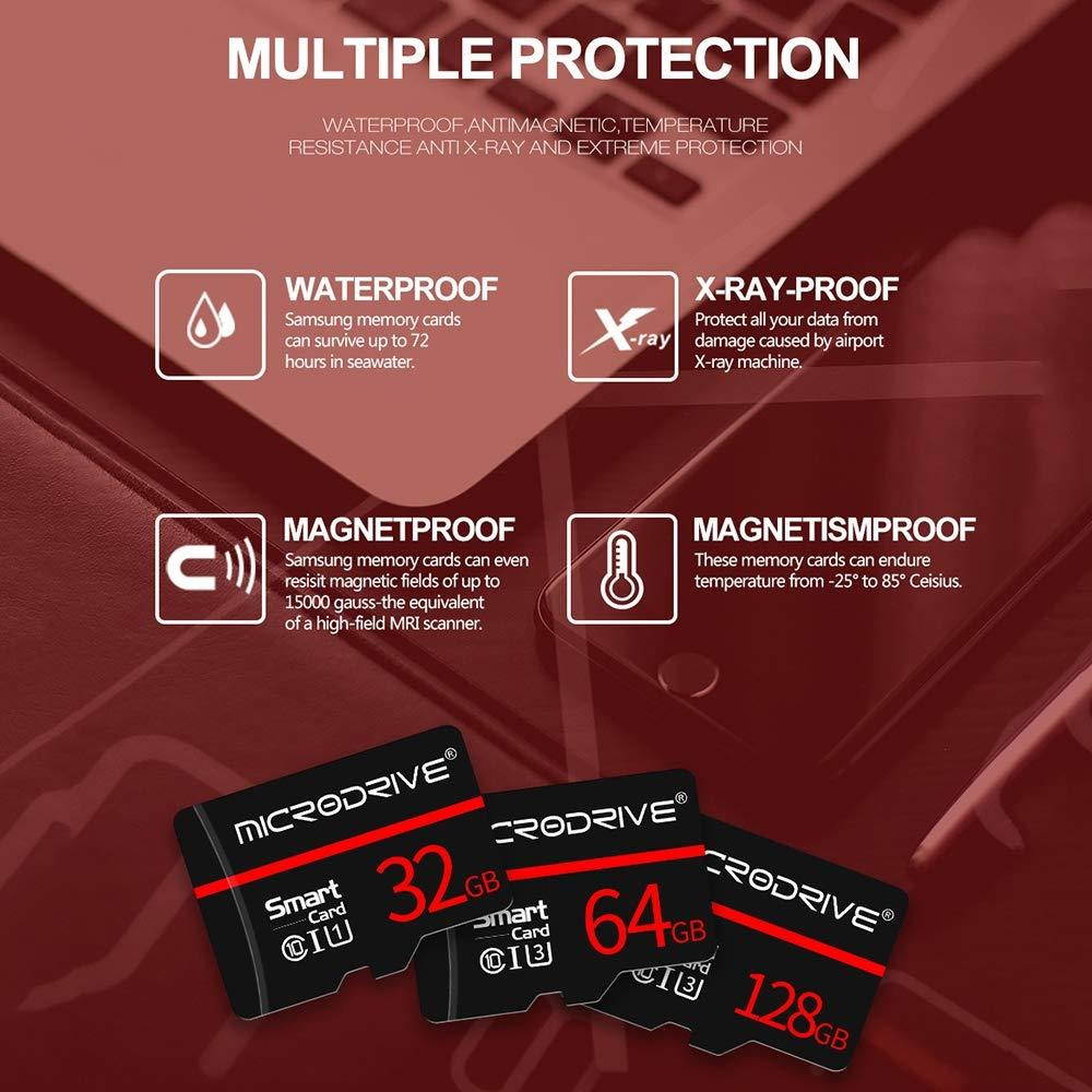 Microsd Memory Cards, 4GB 8GB 16GB 32GB 64GB 128GB SD/TF U3 High Speed Memory Flash Card, for Camera Memory Card - Blue