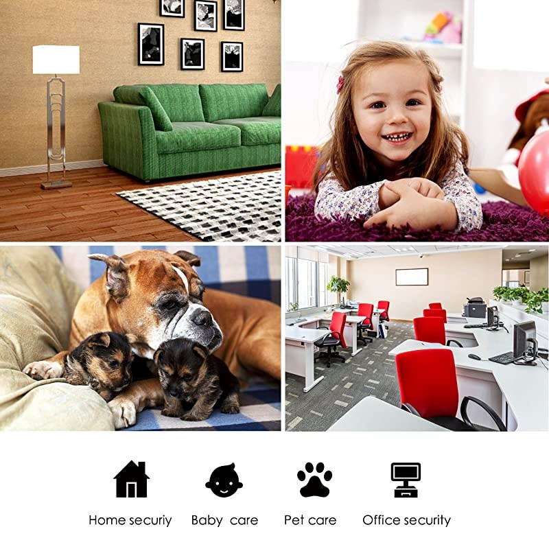 Security Camera 1080P WiFi Dog Pet Camera -  Wireless Indoor Pan/Tilt/Zoom Home Camera Baby Monitor IP Camera with Motion Detection Two-Way Audio, Night Vision - Cloud Storage
