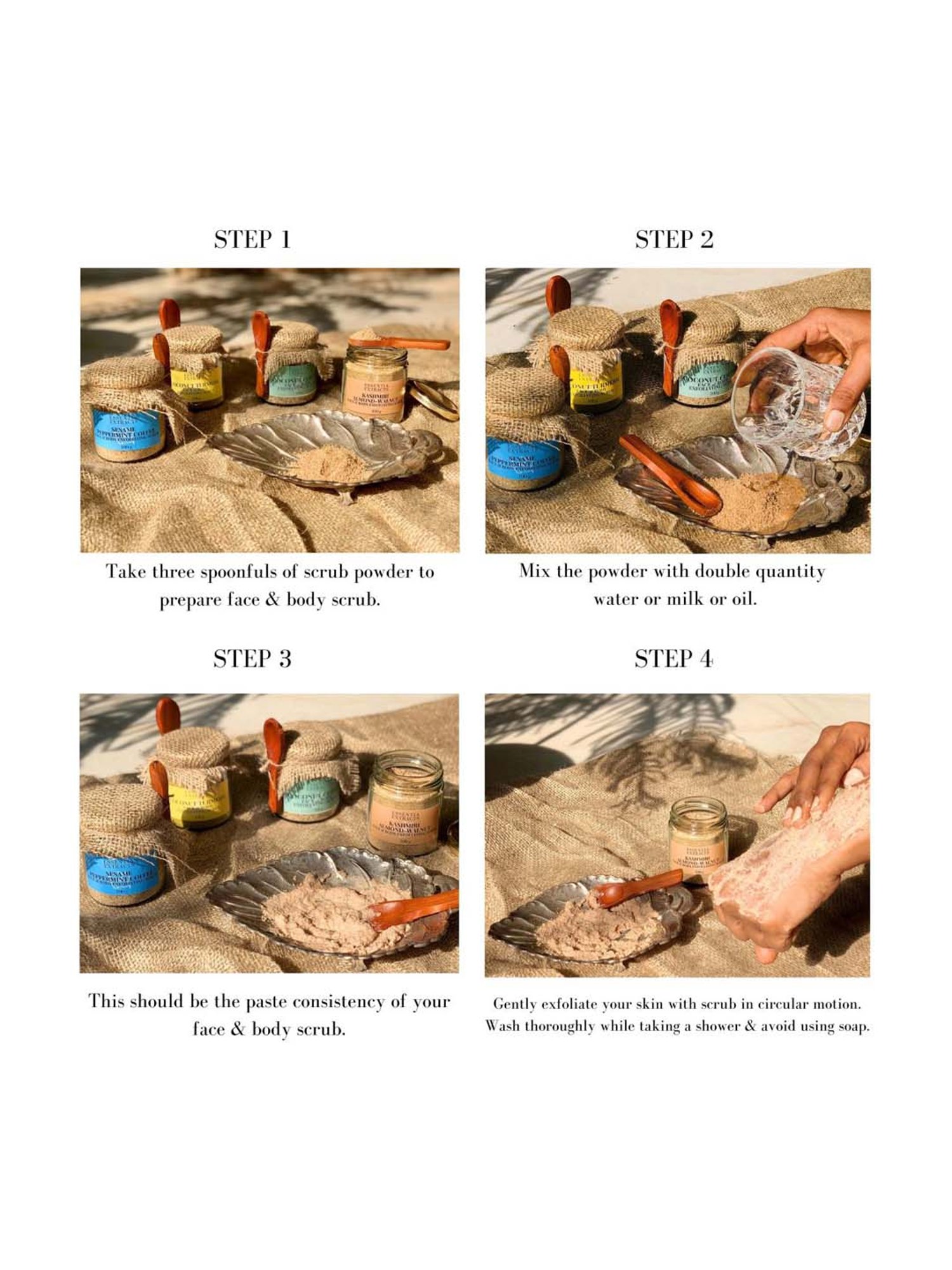 Essentia Extracts Coconut Turmeric Scrub - 100 gm