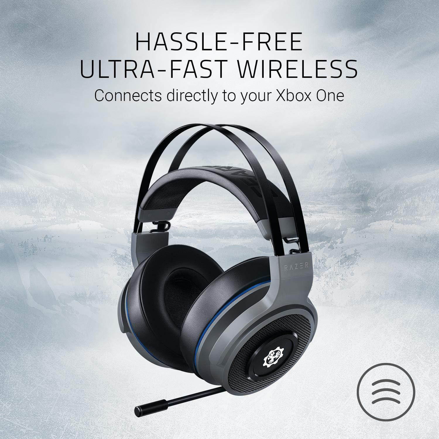 Razer Thresher for Xbox One 7.1 Surround Sound Gaming Headset: Windows Sonic Spatial Audio - Retractable Digital Microphone - LAG-Free Wireless Connection - for PC & Xbox One - Gears of WAR 5 Edition