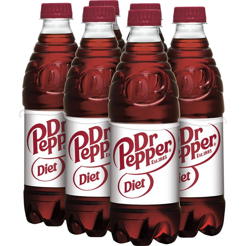 Diet Dr Pepper Soda - 6pk/0.5 L Bottles