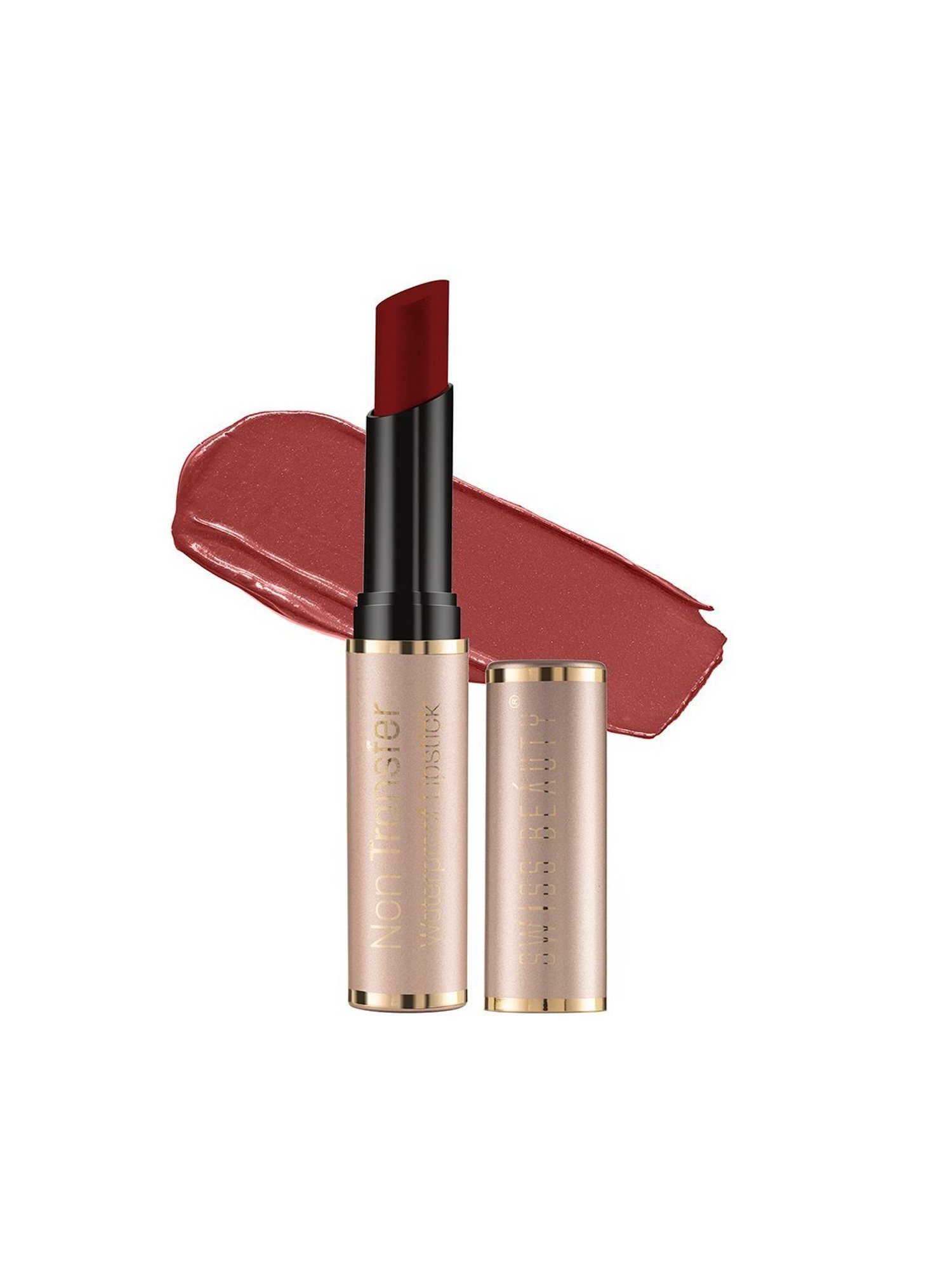 SWISS BEAUTY Non-Transfer & Waterproof Lipstick Magic Maroon - 3 gm
