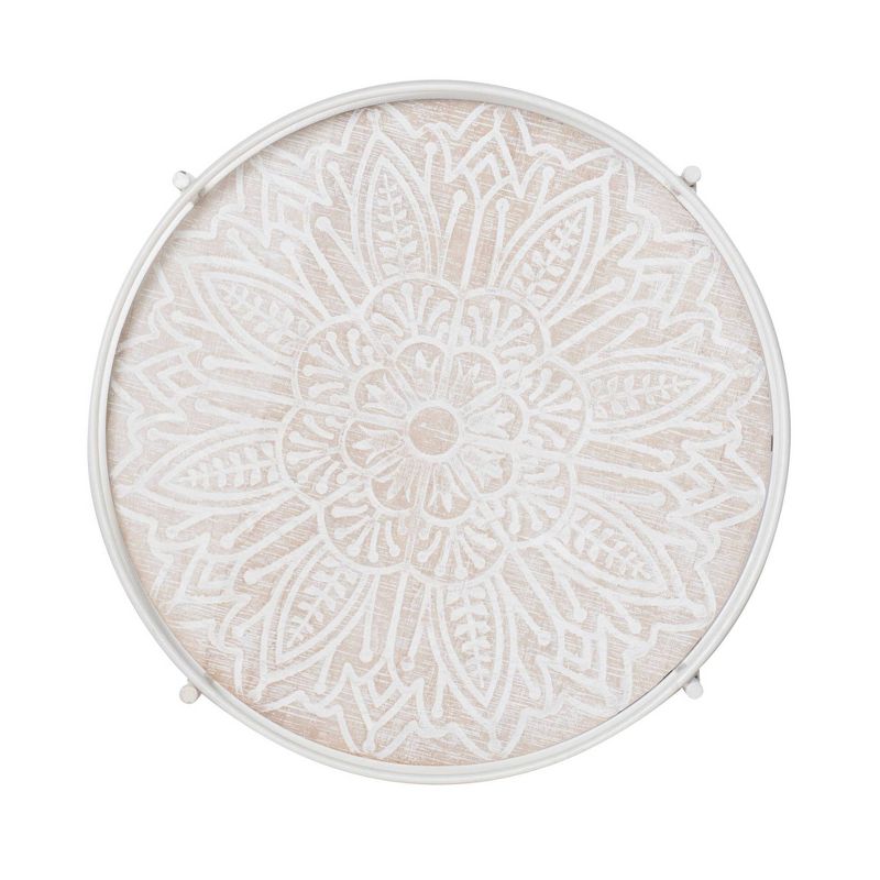 Flash Furniture Castleberry Rustic Wood Grain and Iron Kitchen Serving and Bar Cart