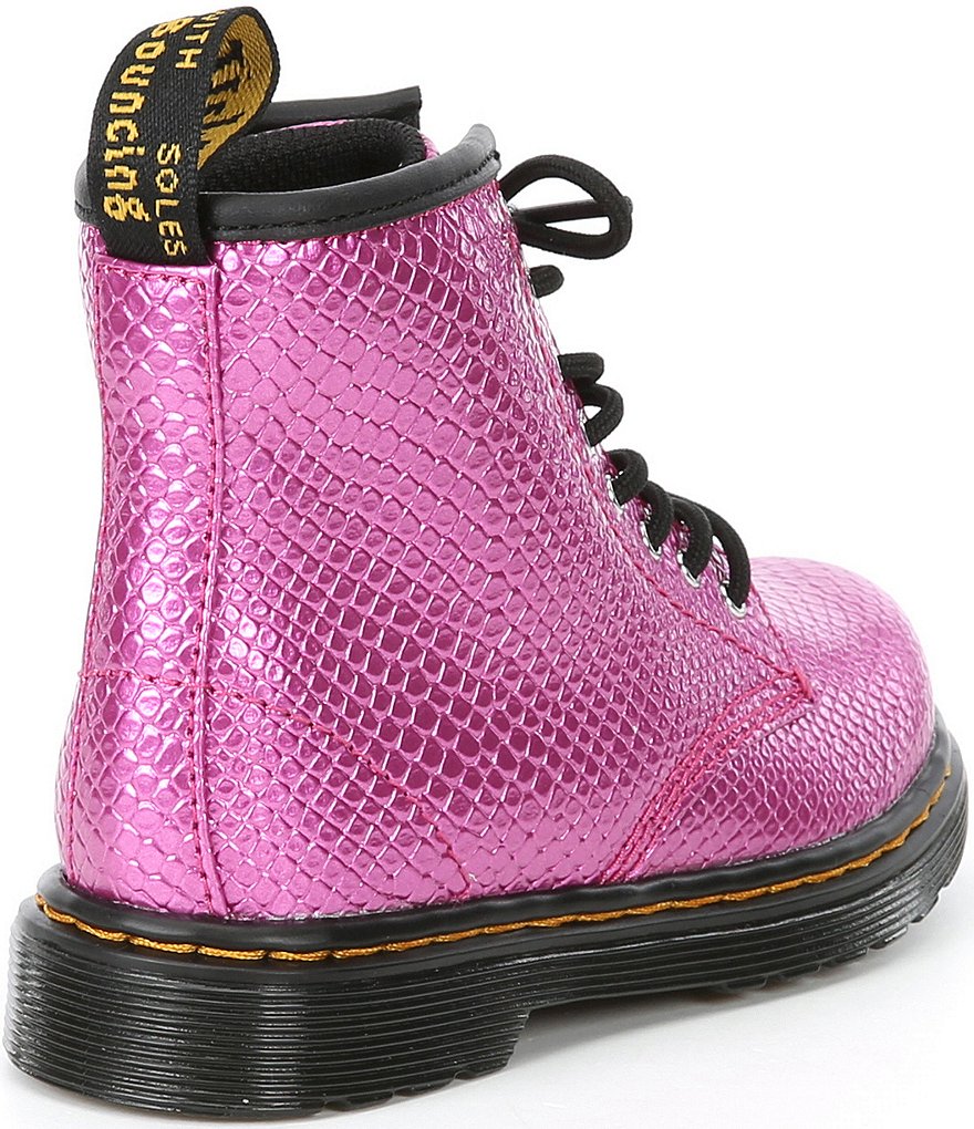 Dr. Martens Girls' 1460 Reptile Embossed Boots (Toddler)