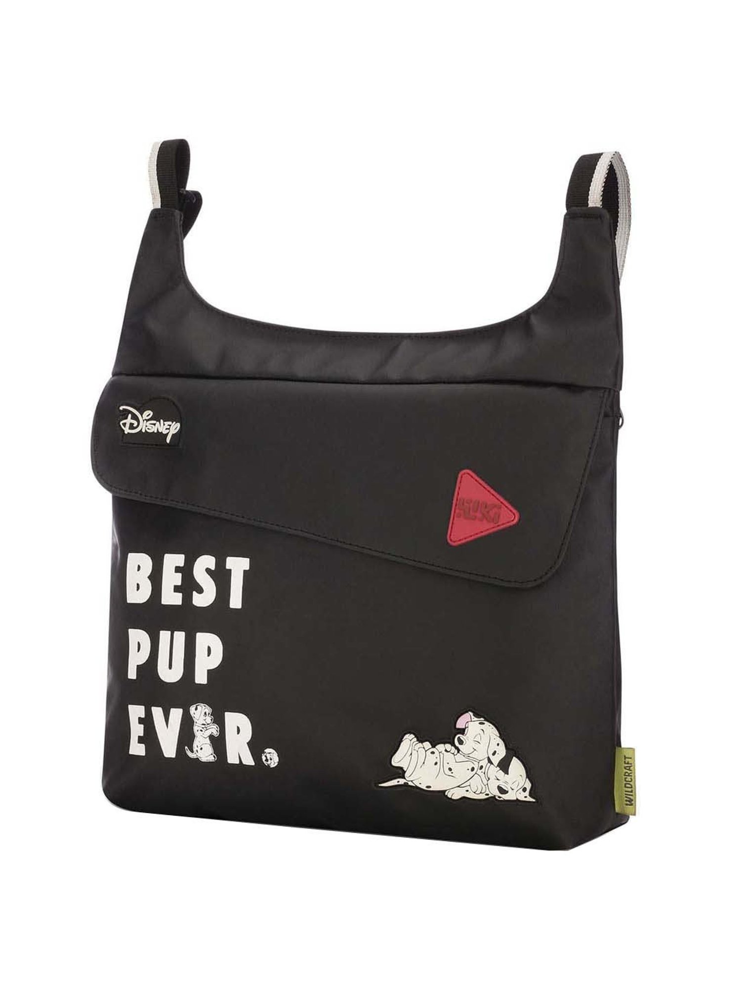 Wiki Grabbie Dalmat Black Solid Medium Cross Body Bag