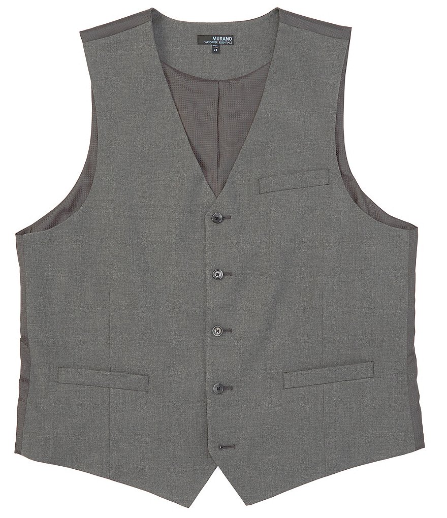 Murano Big & Tall Wardrobe Essentials Suit Separates Twill Vest