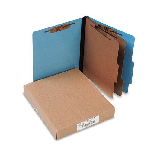 Acco 15662 Presstex Colorlife Classification Folders  Letter  6-Section  Lt BE  10/box