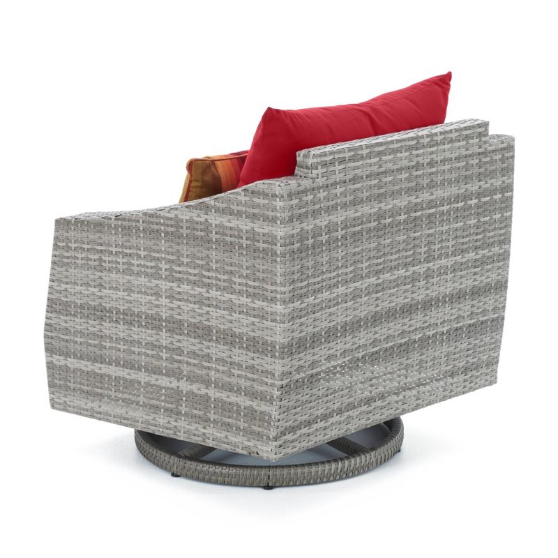 Cannes 8pc Deluxe Sofa & Club Chair Seating Set Red - RST Brands