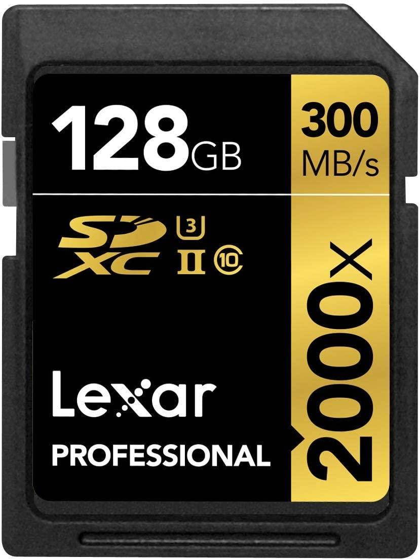 Lexar 128GB PRO SDHC 2000X RDR UII BL NA