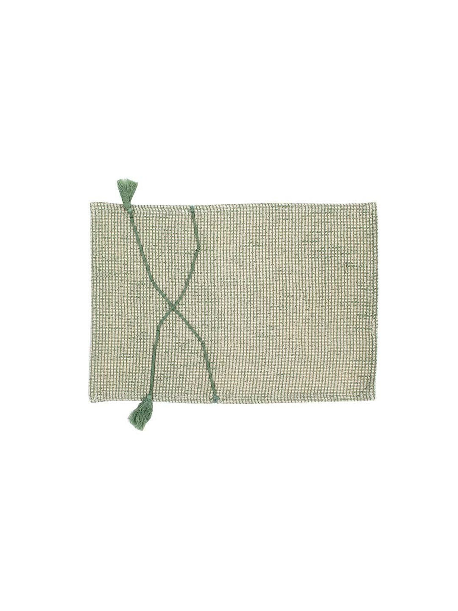 House This Latika Green Cotton Placemats - Set of 2