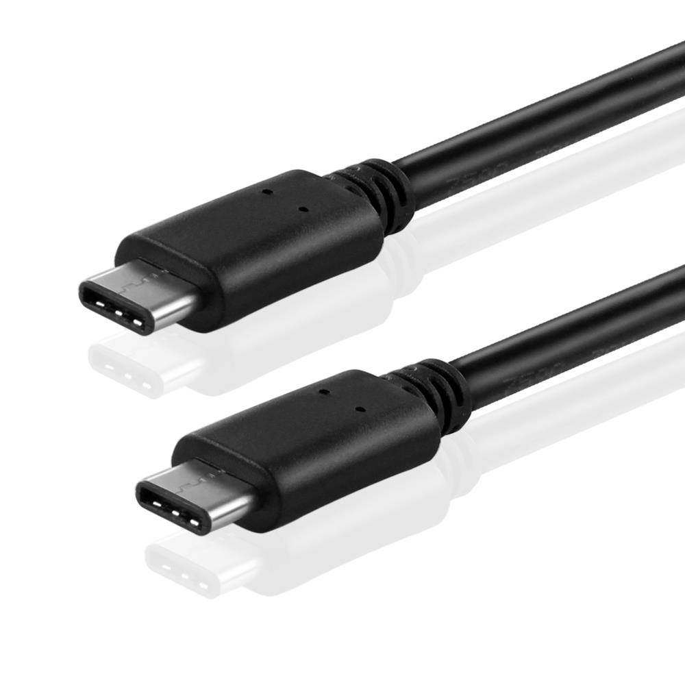 USB 3.1 Type C Male to Type C Male Connector Data Cable for Apple New MacBook 12" Nokia N1 Tablet Google ChromeBook Pixel (2015) LETV X600 Vivo X5 Pro and Other Type-C Supported Devices 3ft Black
