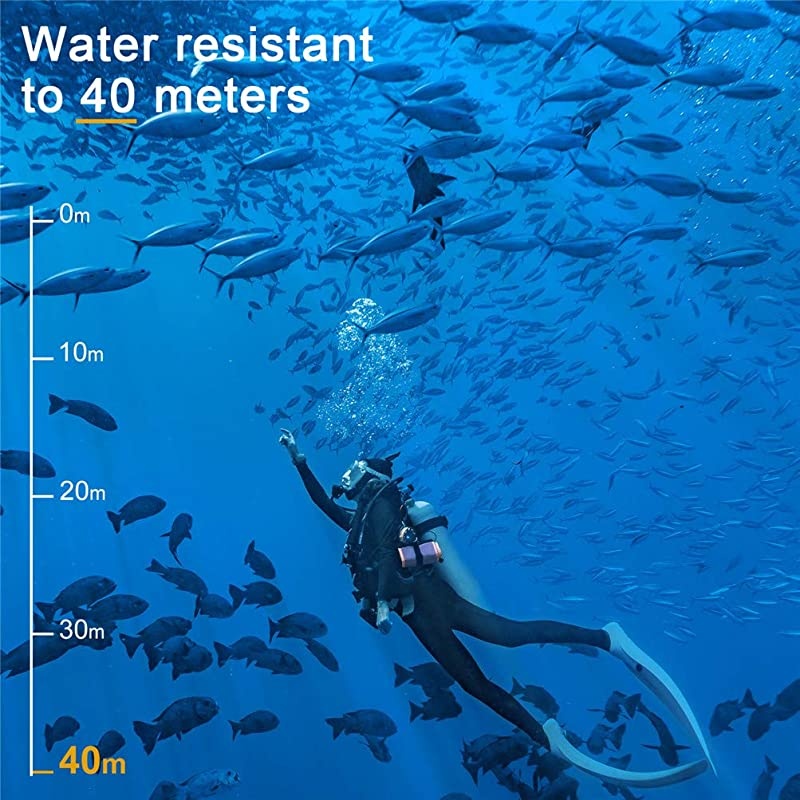 Port for GoPro Hero 8 Black Diving Transparent GoPro Lens Waterproof Housing with Floaty Hand Grip Underwater Case for GoPro Accessories for GoPro Hero Eight